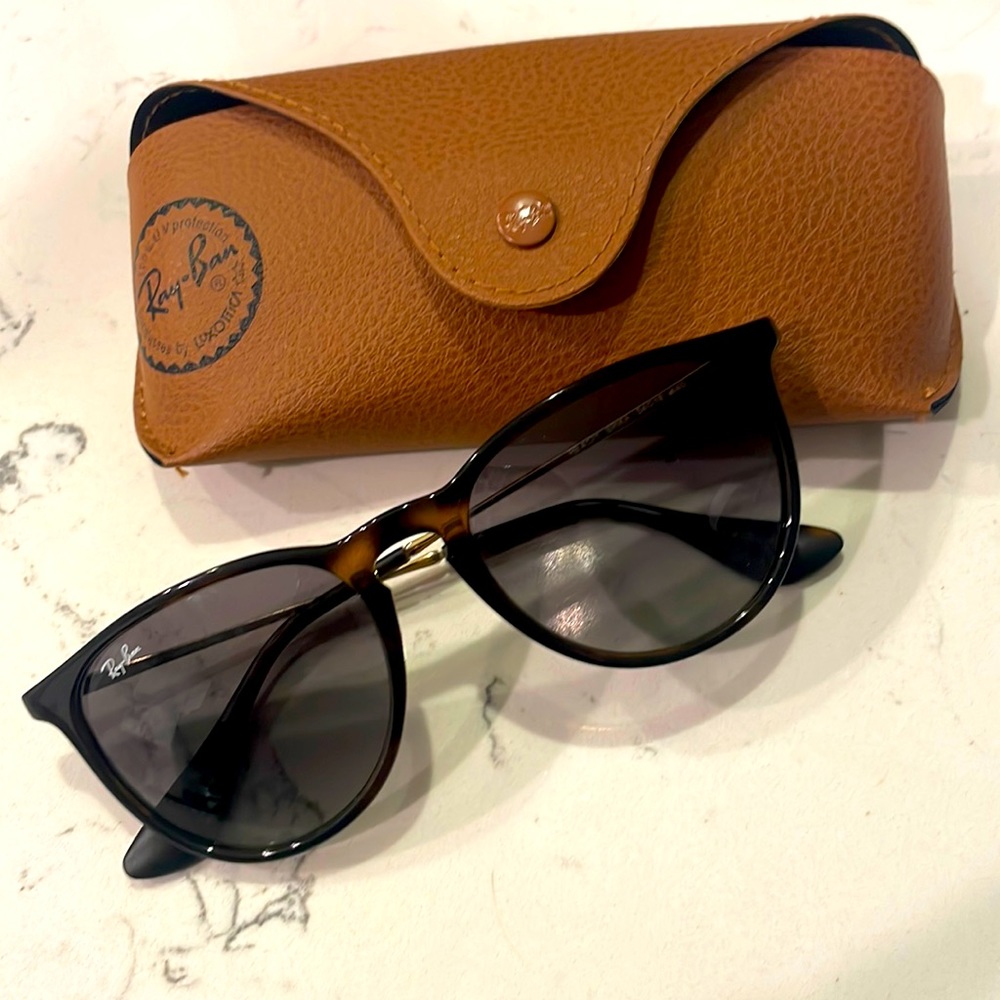 Ray-Ban Tortoise Gold Erika Sunglasses
